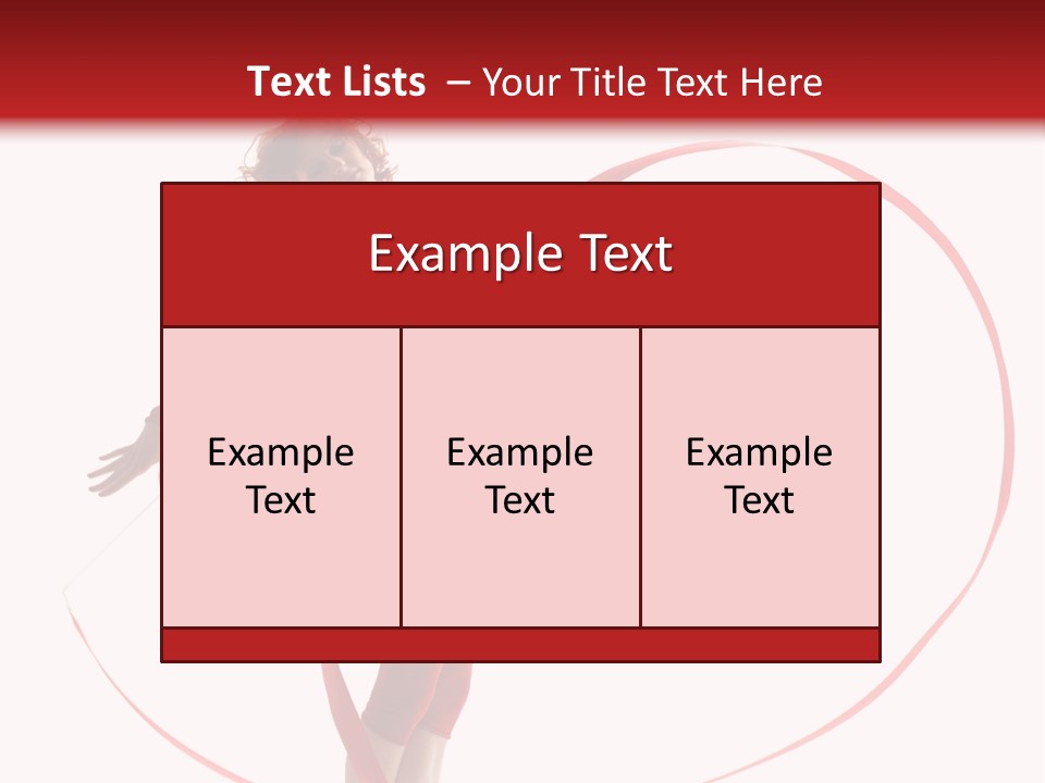 Beautiful Exercise Gymnast PowerPoint Template