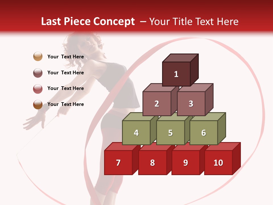 Beautiful Exercise Gymnast PowerPoint Template