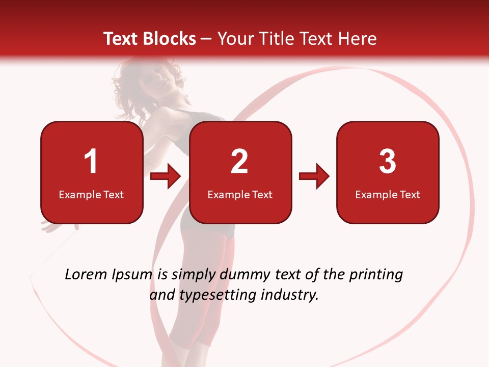 Beautiful Exercise Gymnast PowerPoint Template