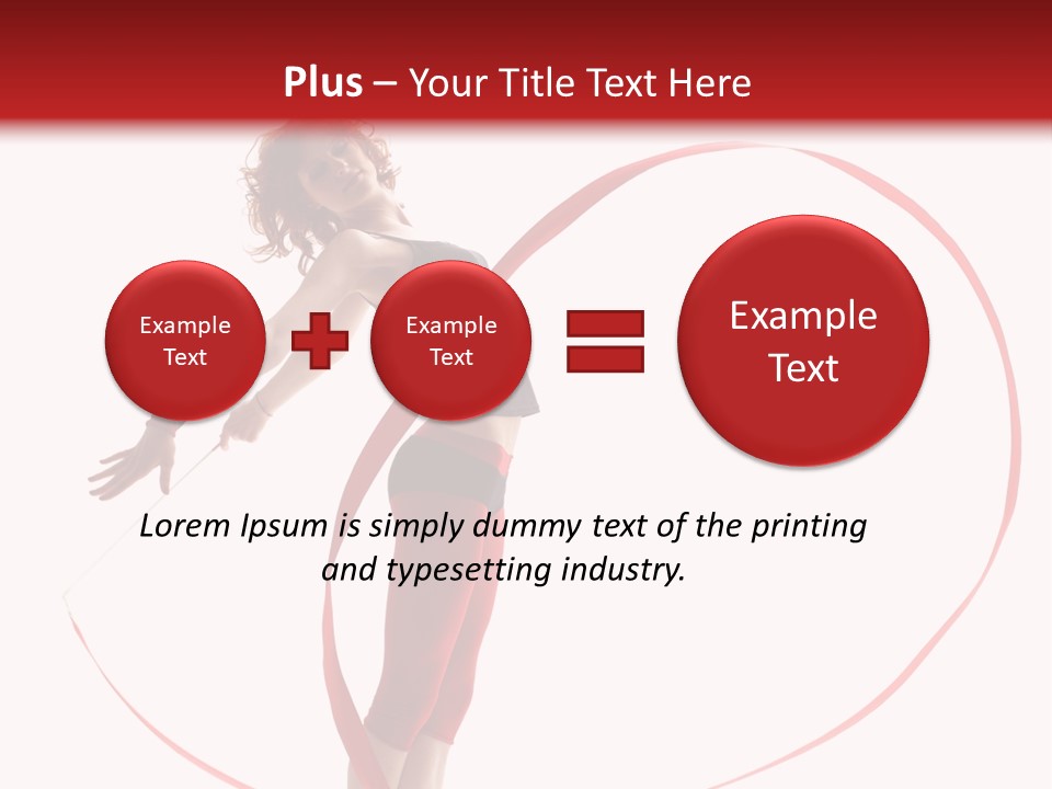 Beautiful Exercise Gymnast PowerPoint Template