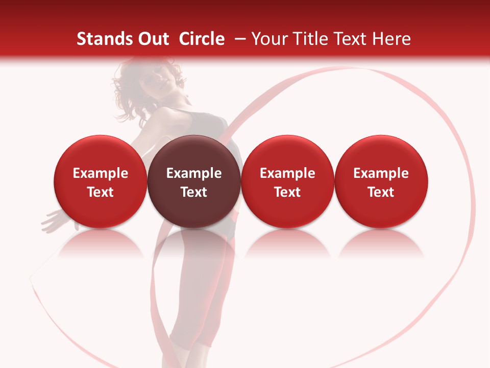 Beautiful Exercise Gymnast PowerPoint Template