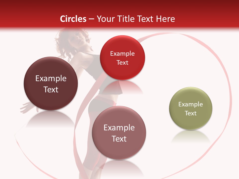 Beautiful Exercise Gymnast PowerPoint Template