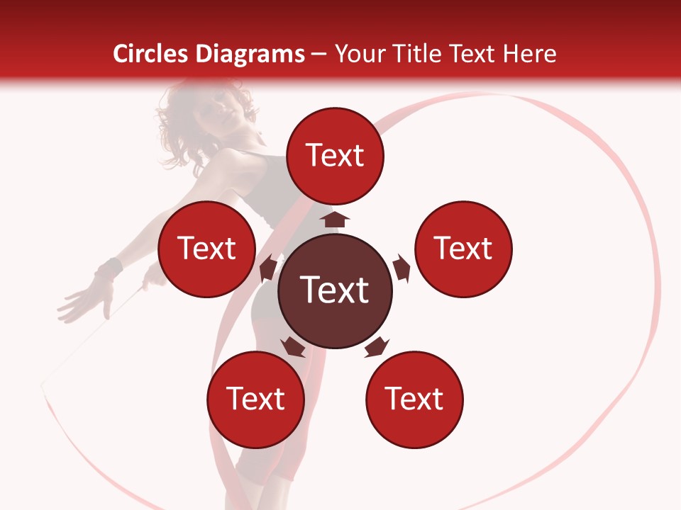 Beautiful Exercise Gymnast PowerPoint Template