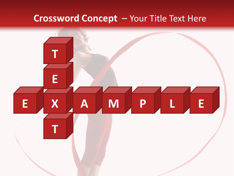 Beautiful Exercise Gymnast PowerPoint Template