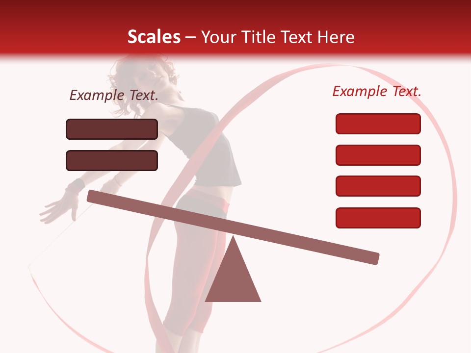 Beautiful Exercise Gymnast PowerPoint Template