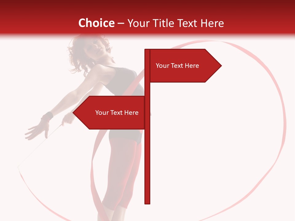 Beautiful Exercise Gymnast PowerPoint Template