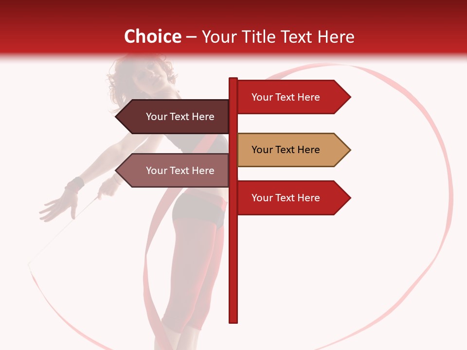 Beautiful Exercise Gymnast PowerPoint Template