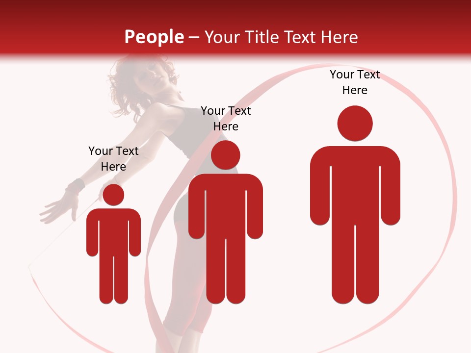 Beautiful Exercise Gymnast PowerPoint Template