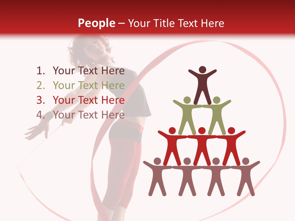 Beautiful Exercise Gymnast PowerPoint Template