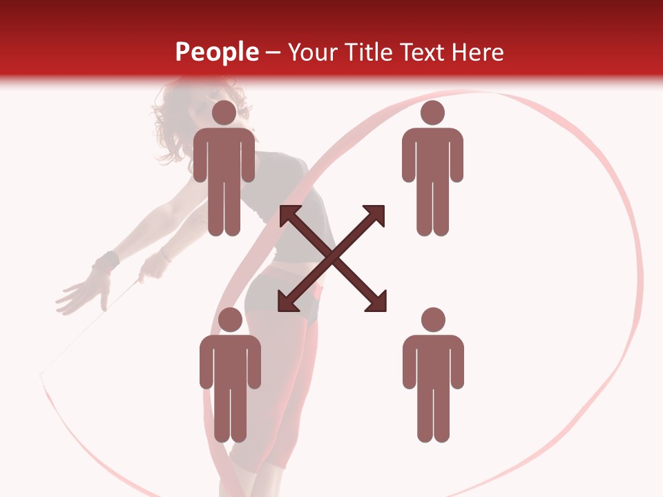 Beautiful Exercise Gymnast PowerPoint Template