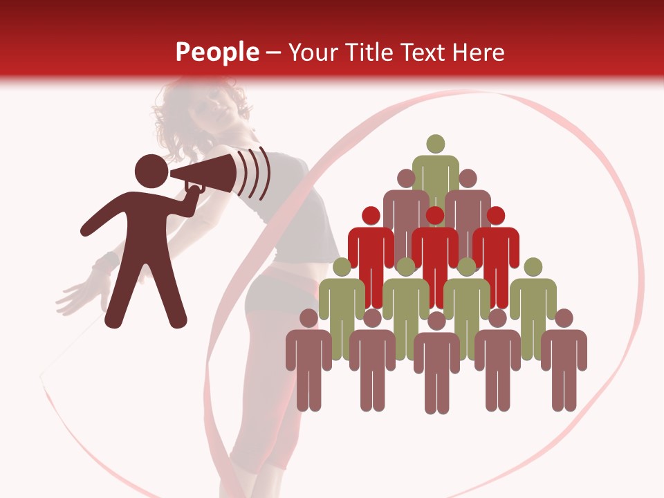 Beautiful Exercise Gymnast PowerPoint Template