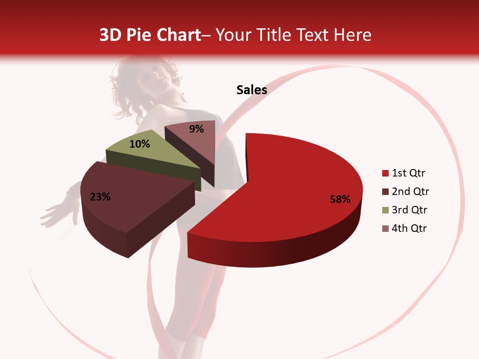 Beautiful Exercise Gymnast PowerPoint Template