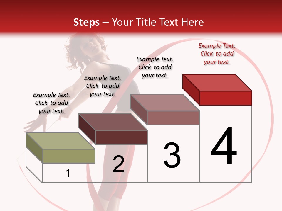 Beautiful Exercise Gymnast PowerPoint Template