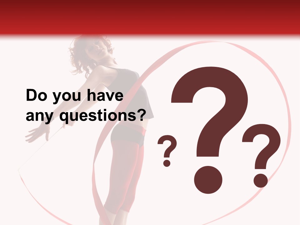 Beautiful Exercise Gymnast PowerPoint Template