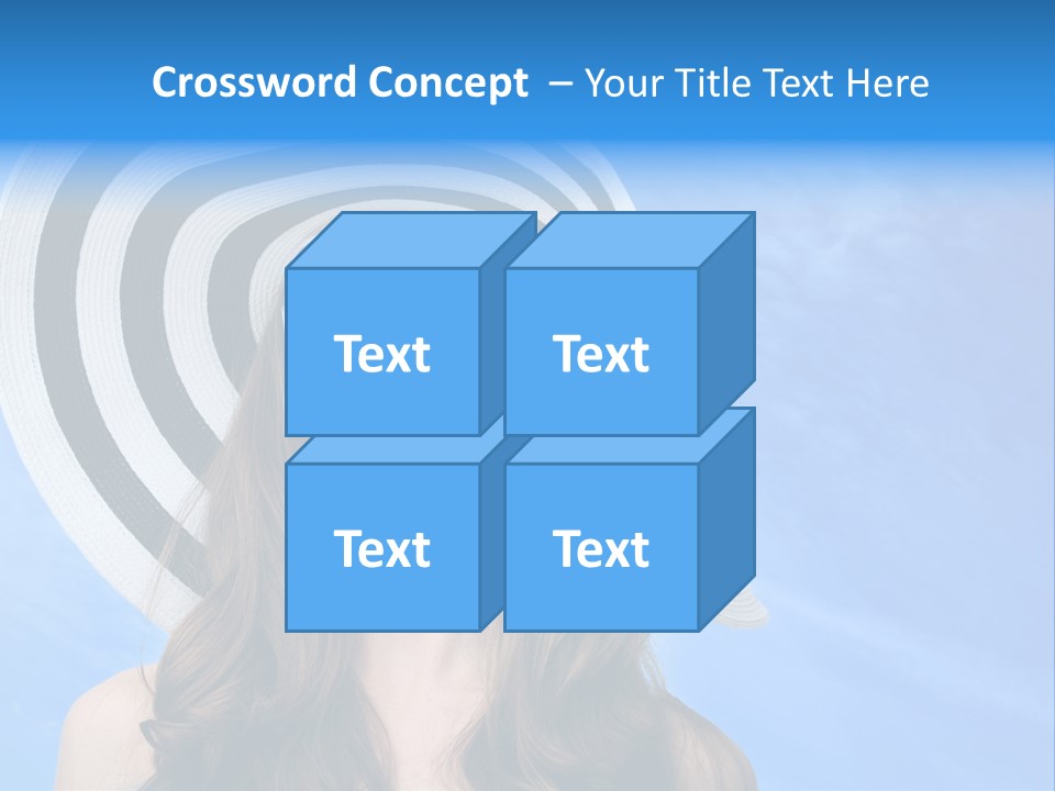 Caucasian Sunshine Fashion PowerPoint Template