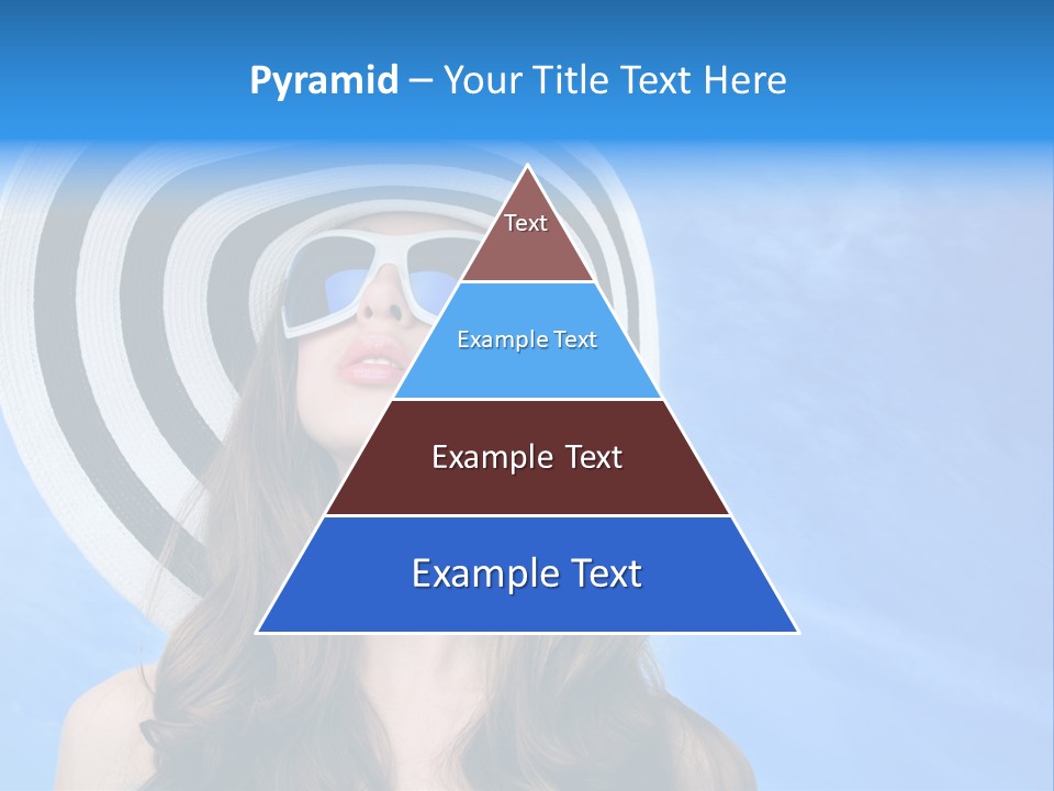 Caucasian Sunshine Fashion PowerPoint Template