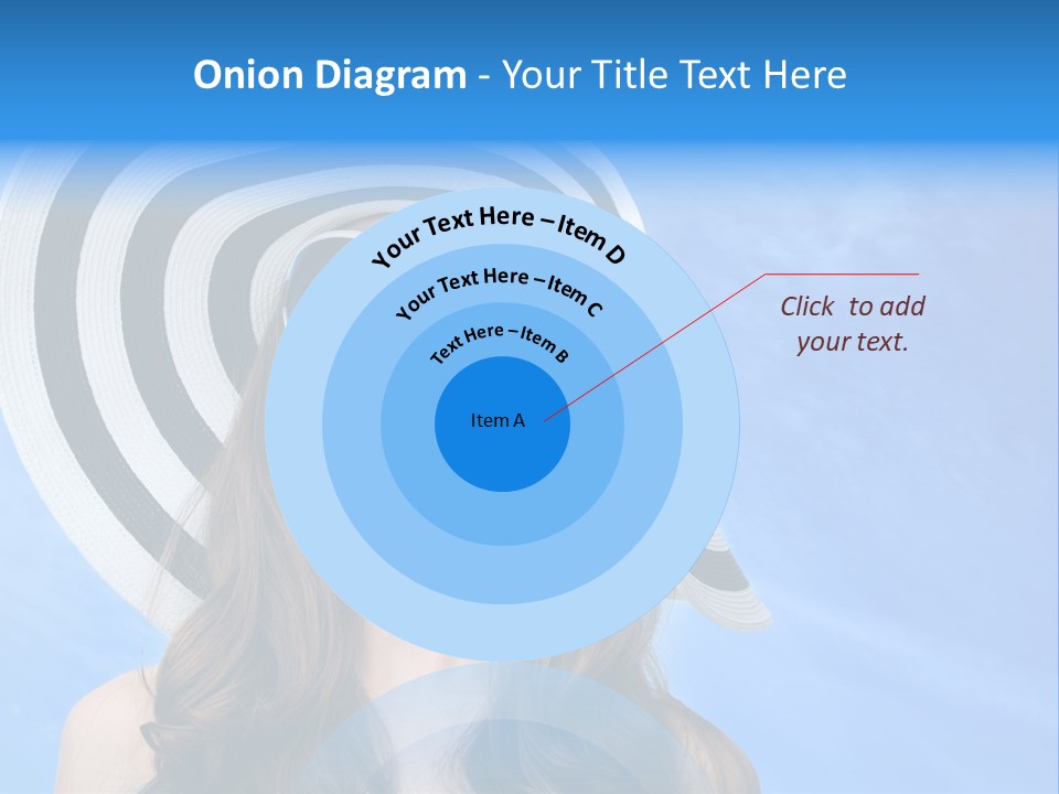 Caucasian Sunshine Fashion PowerPoint Template