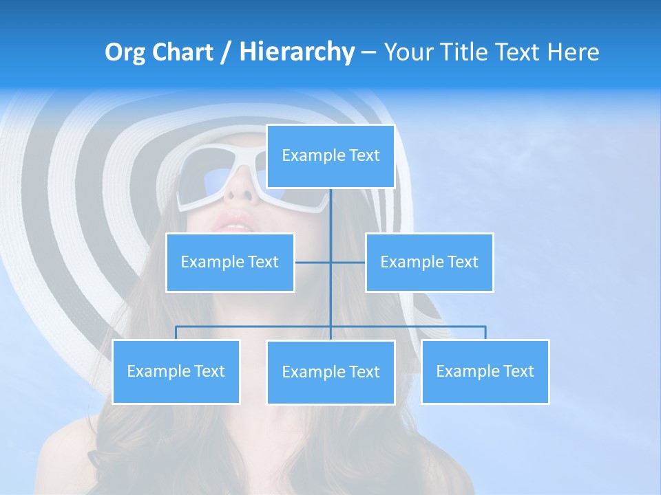 Caucasian Sunshine Fashion PowerPoint Template