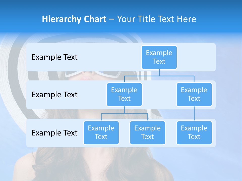 Caucasian Sunshine Fashion PowerPoint Template