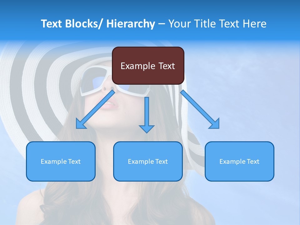 Caucasian Sunshine Fashion PowerPoint Template