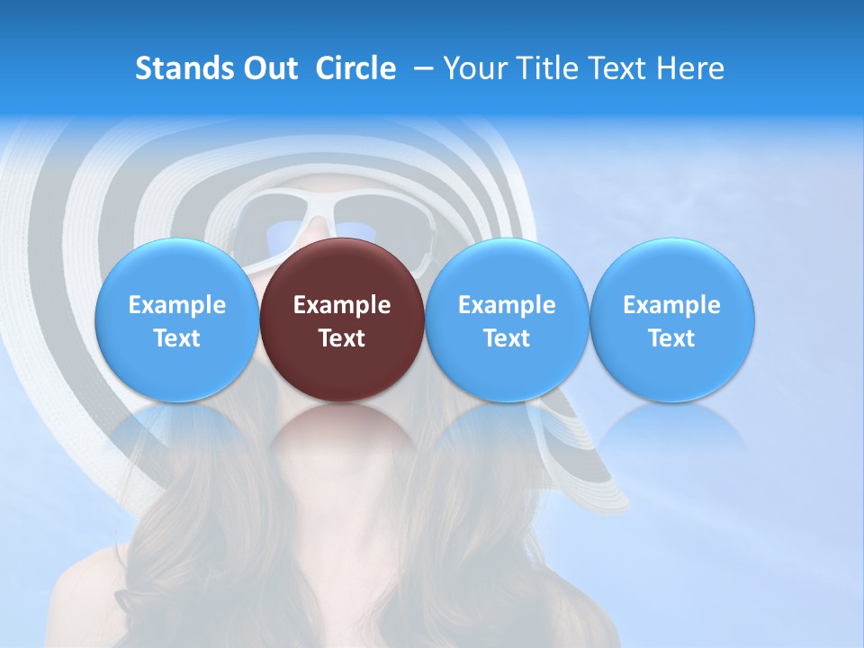 Caucasian Sunshine Fashion PowerPoint Template