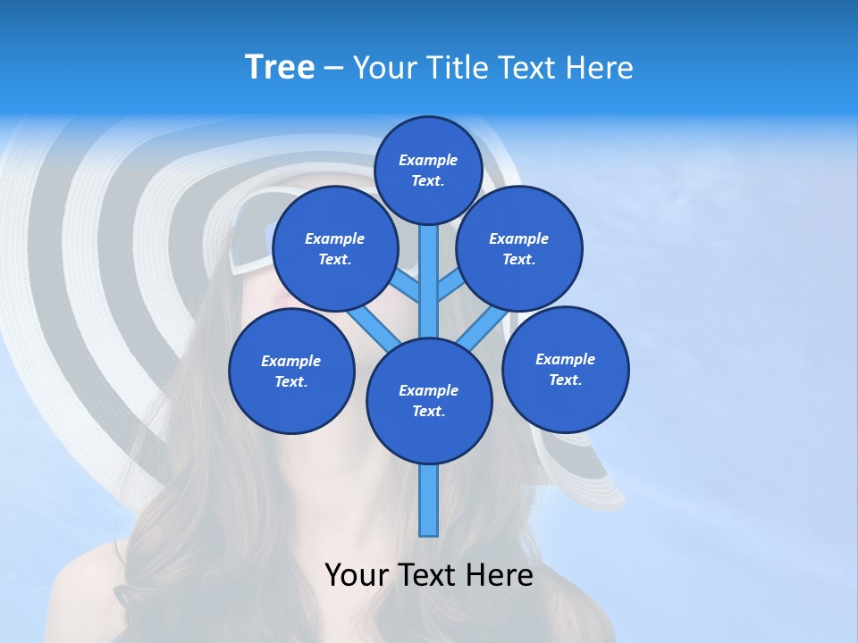 Caucasian Sunshine Fashion PowerPoint Template