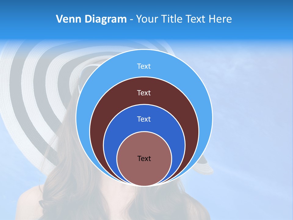 Caucasian Sunshine Fashion PowerPoint Template