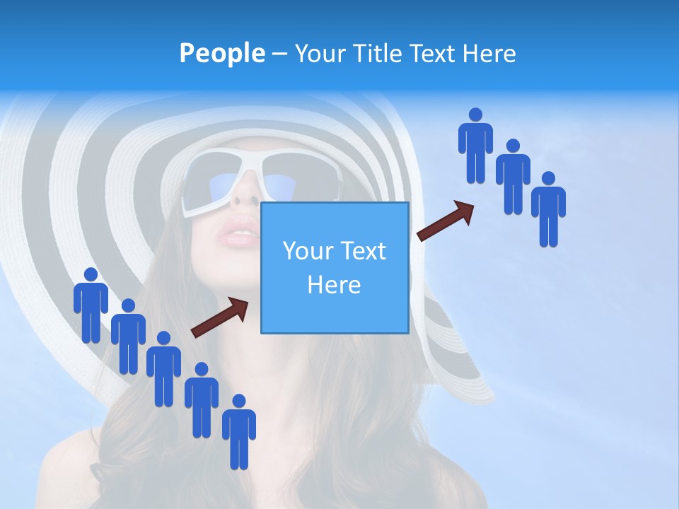 Caucasian Sunshine Fashion PowerPoint Template