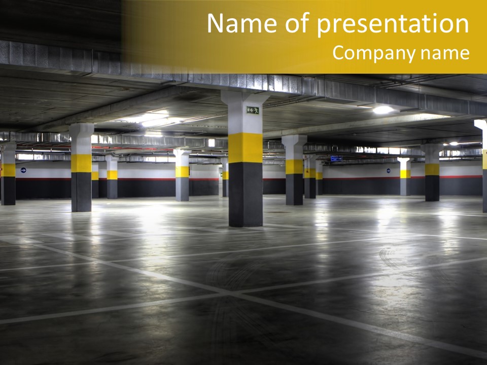 Yellow Empty Hdr PowerPoint Template