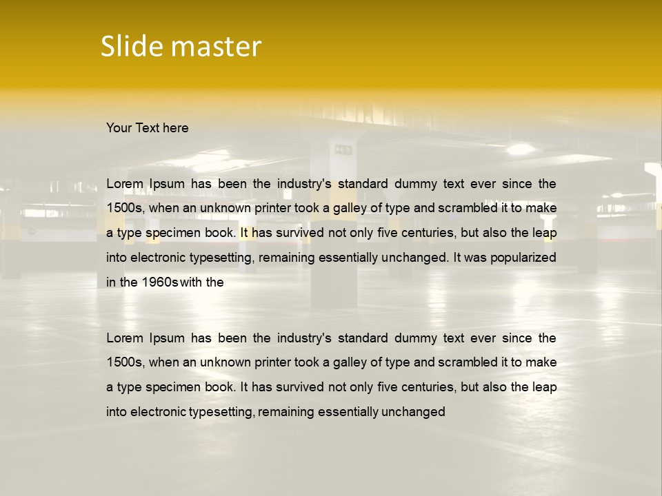 Yellow Empty Hdr PowerPoint Template