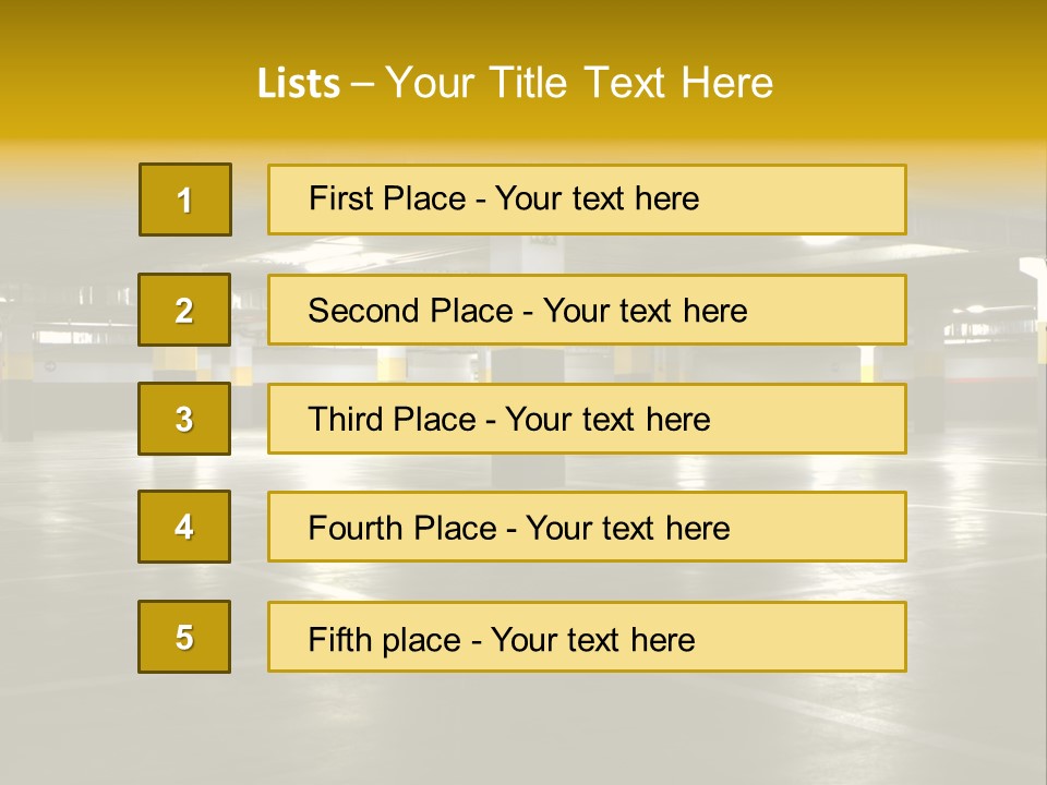 Yellow Empty Hdr PowerPoint Template