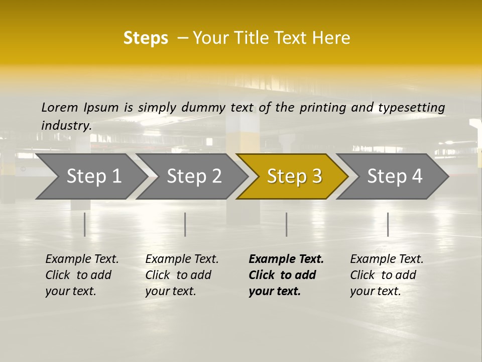 Yellow Empty Hdr PowerPoint Template