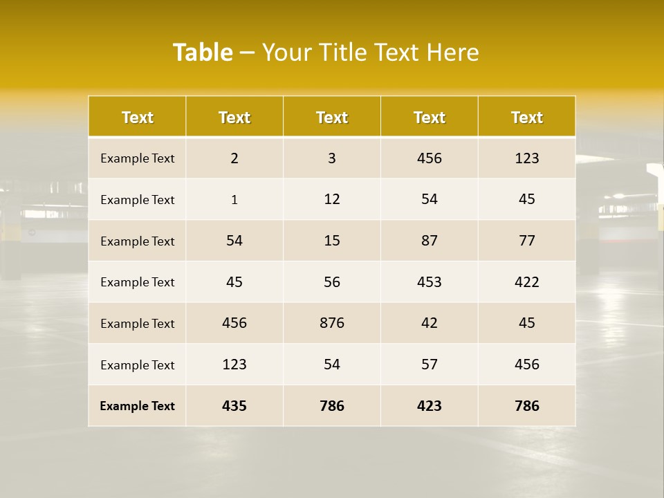 Yellow Empty Hdr PowerPoint Template