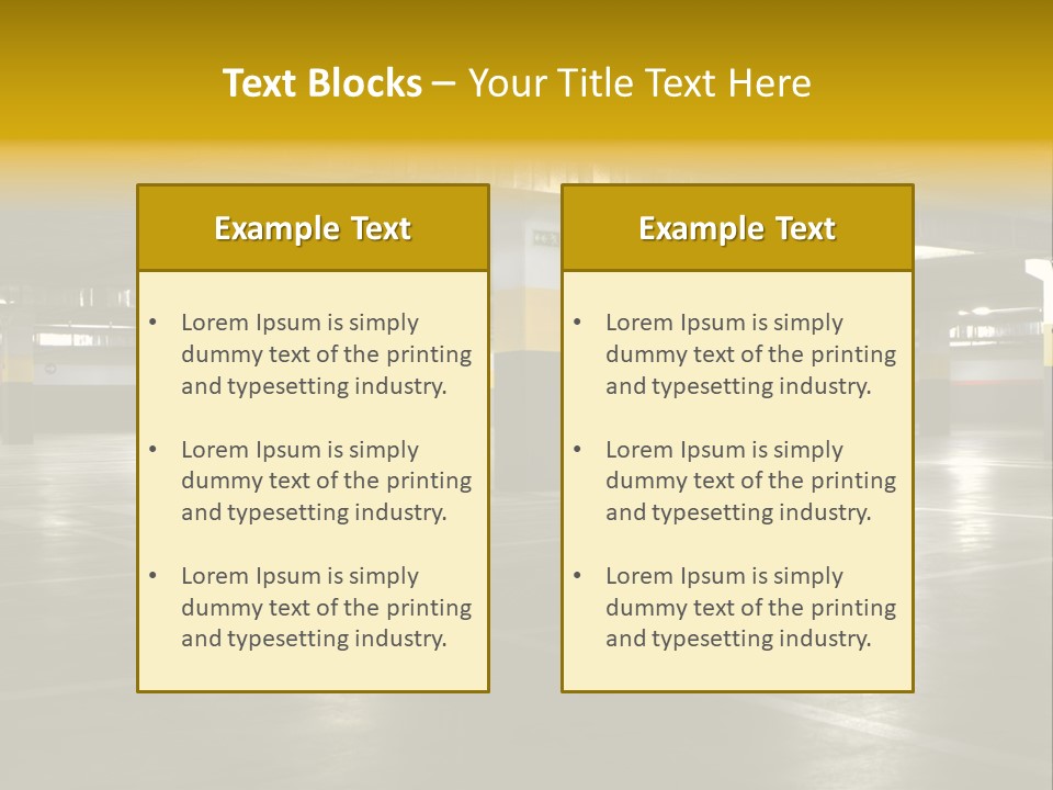 Yellow Empty Hdr PowerPoint Template