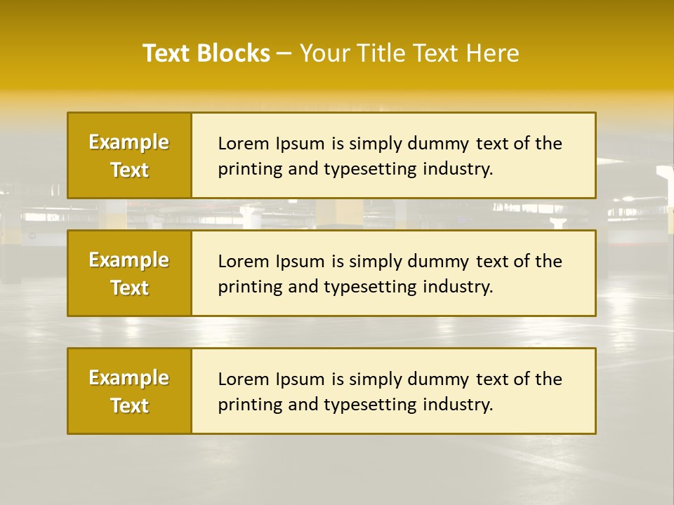 Yellow Empty Hdr PowerPoint Template