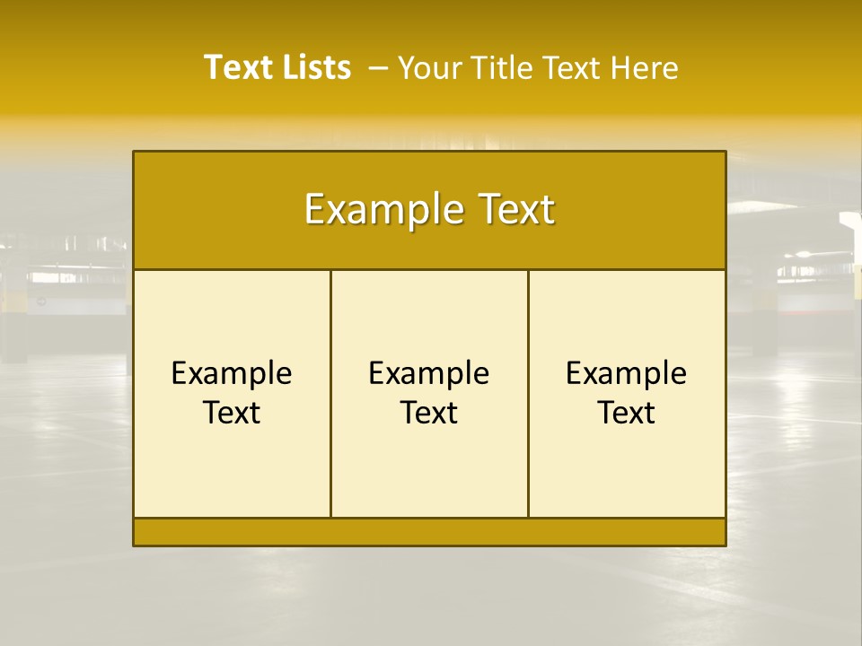 Yellow Empty Hdr PowerPoint Template