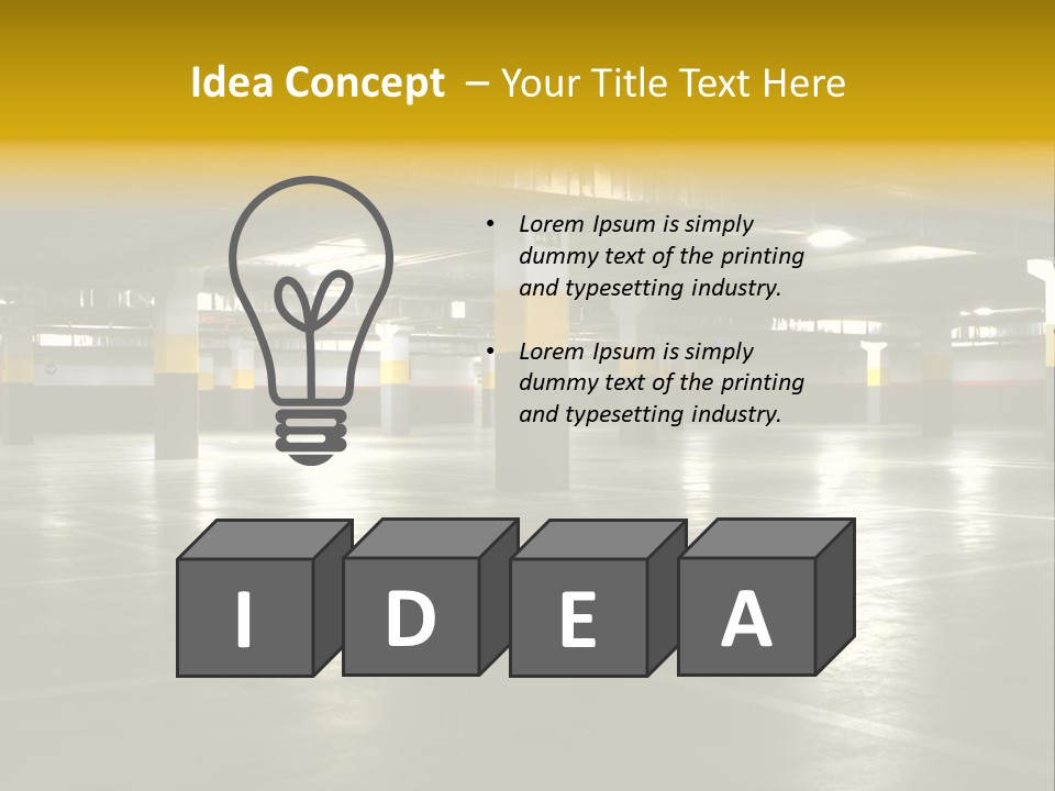 Yellow Empty Hdr PowerPoint Template