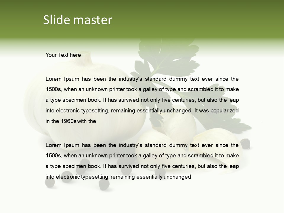 Raw Ingredient Image PowerPoint Template