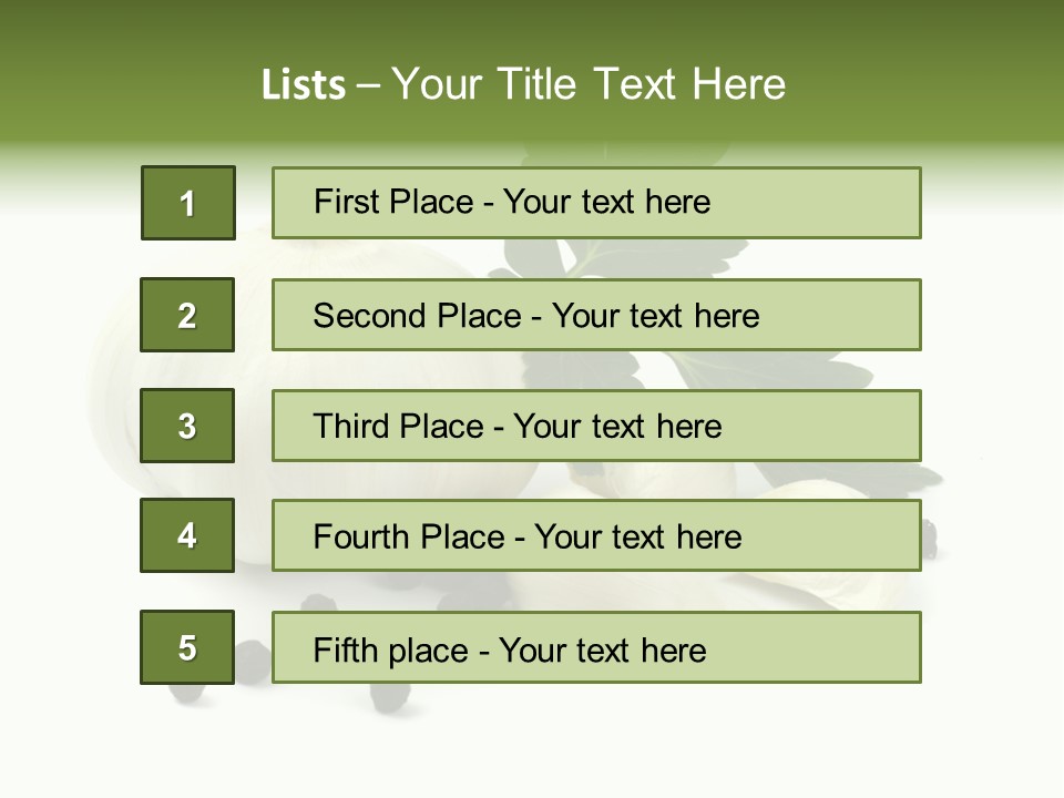 Raw Ingredient Image PowerPoint Template