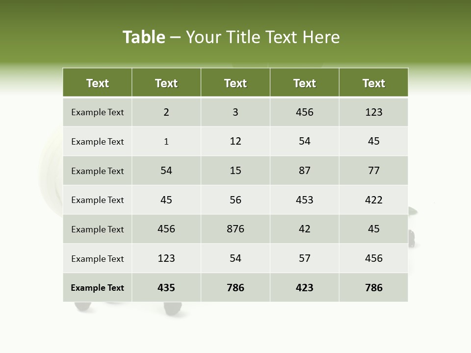 Raw Ingredient Image PowerPoint Template