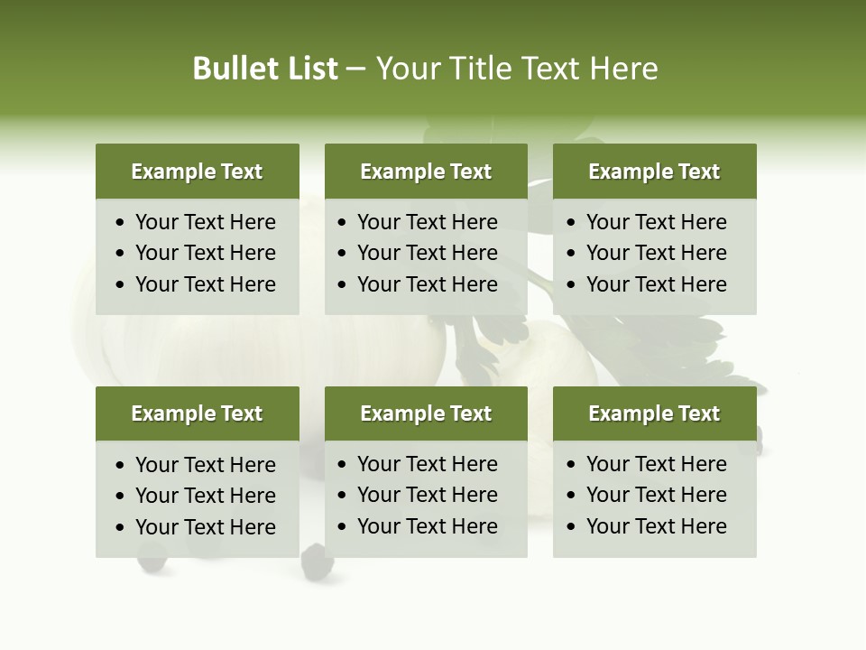 Raw Ingredient Image PowerPoint Template