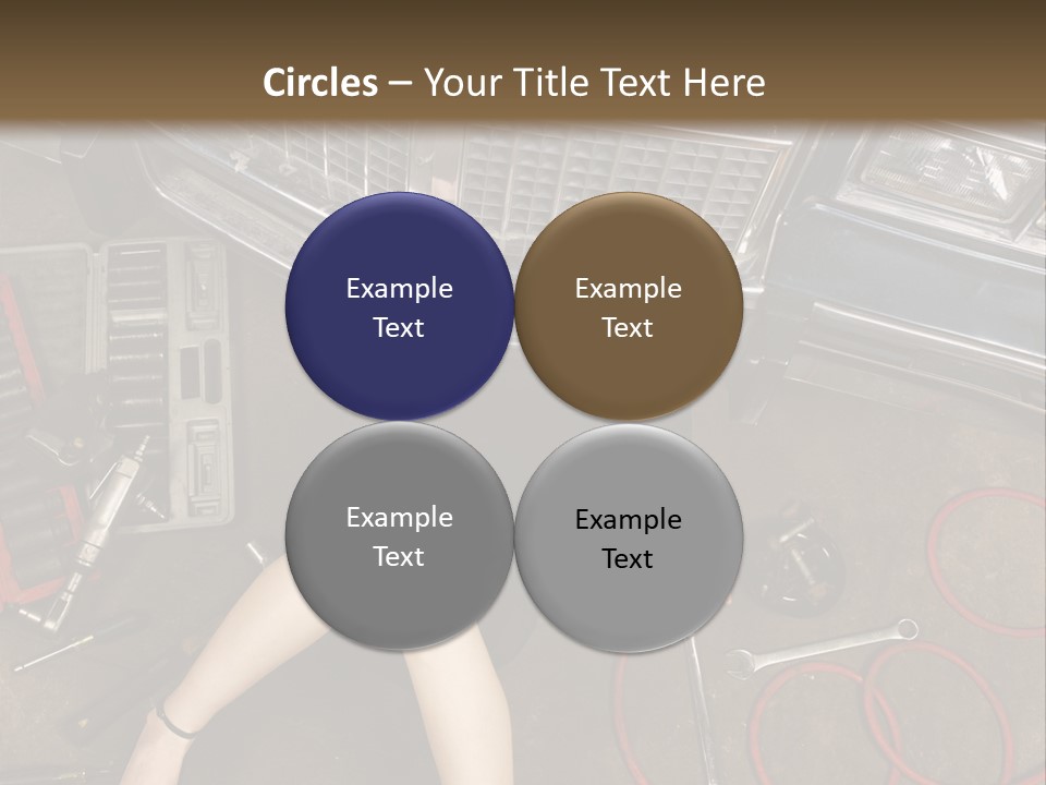 Highheels Mechanical Worker PowerPoint Template