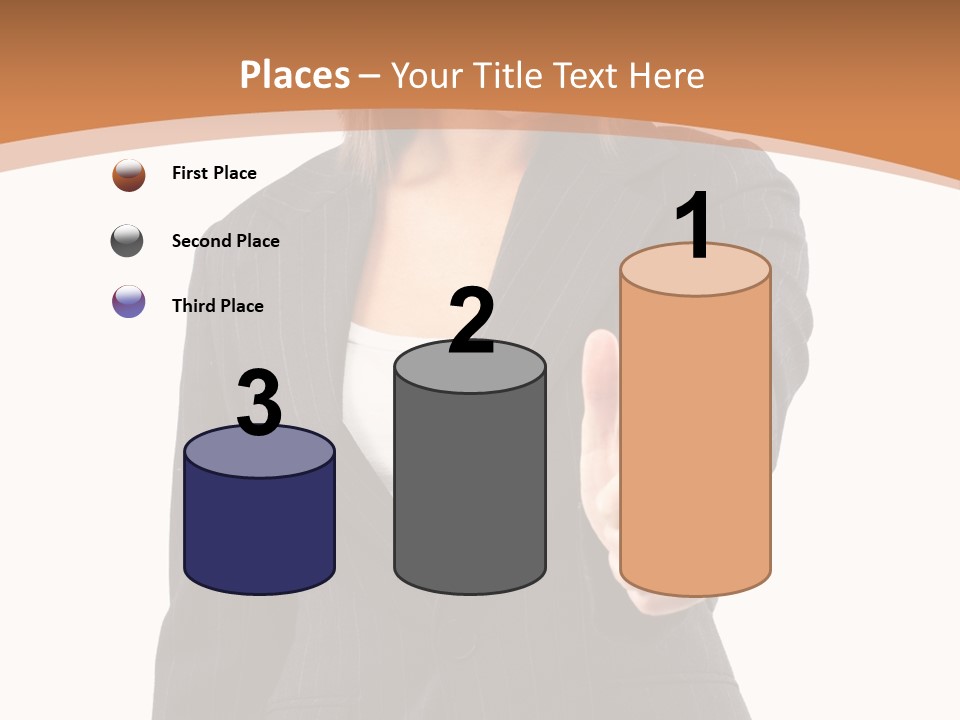 Caucasian Person Isolate PowerPoint Template