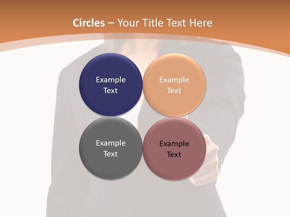 Caucasian Person Isolate PowerPoint Template