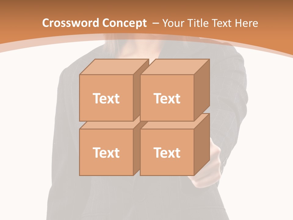 Caucasian Person Isolate PowerPoint Template