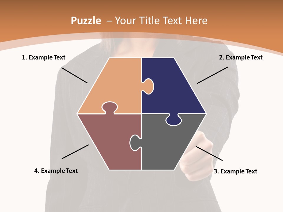 Caucasian Person Isolate PowerPoint Template