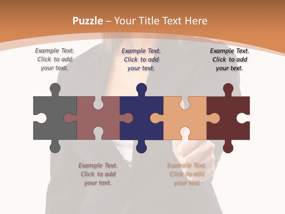 Caucasian Person Isolate PowerPoint Template