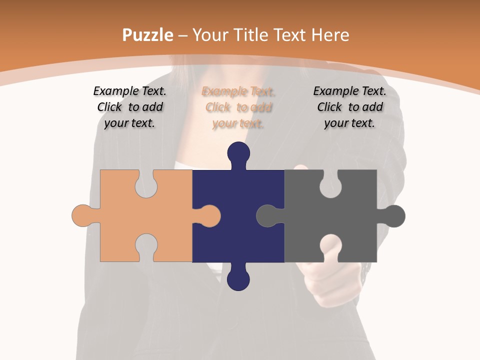 Caucasian Person Isolate PowerPoint Template