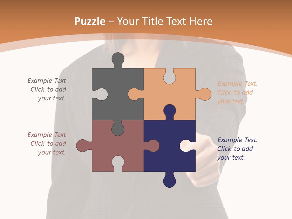 Caucasian Person Isolate PowerPoint Template