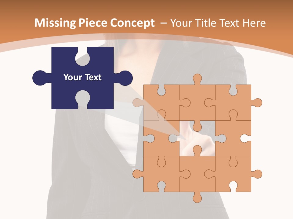 Caucasian Person Isolate PowerPoint Template